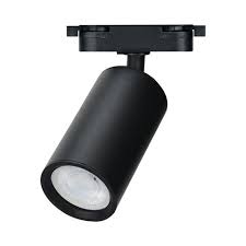 Šinski reflektor crni 1xgu10 grlo, aluminijski