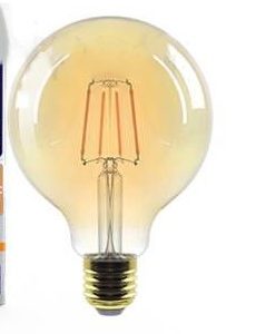 Amber filament sijalica dekorativna 4w e27 g95