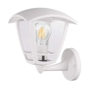 Lampa fenjer  E27-IP44 zaštita  vanjska bijeli dekorativni