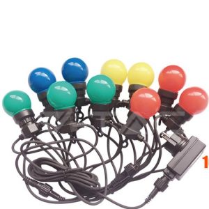 Led sijalice 10kom na kablu dužine 5m RGB