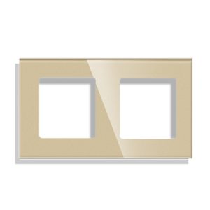 TECH WAVE dvostruki stakleni okvir- zlatni