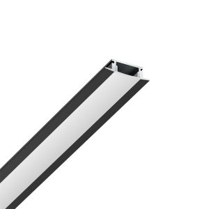 Aluminijski profil 2m ugradni - crni