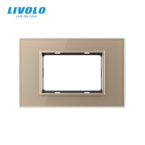 LIVOLO stakleni okvir modul 3M- zlatni/modularni program