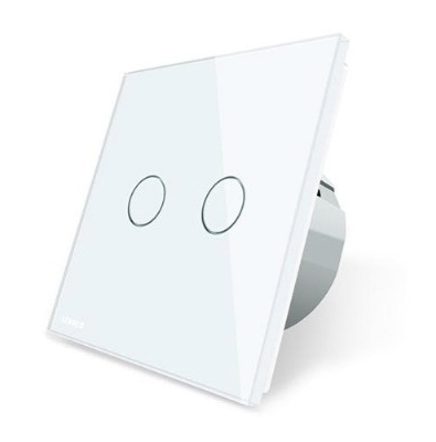 LIVOLO smart dvopolni(serijski) prekidač- bijela (komplet- baza i panel)