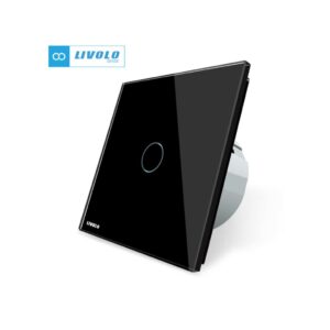 LIVOLO smart jednopolni izmjenični prekidač- crna (komplet- baza i panel)