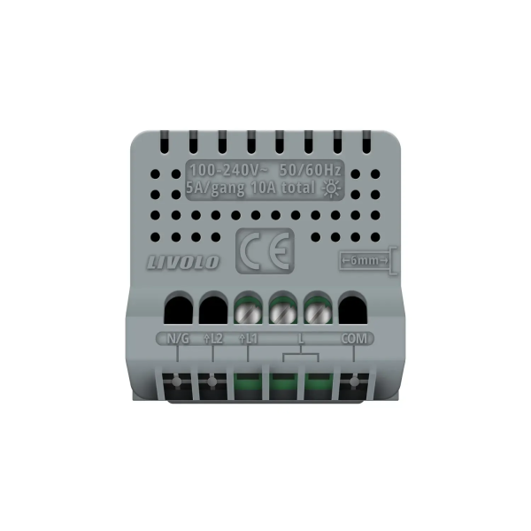 LIVOLO smart jednopolni izmjenični prekidač- siva (komplet- baza i panel) - Image 5