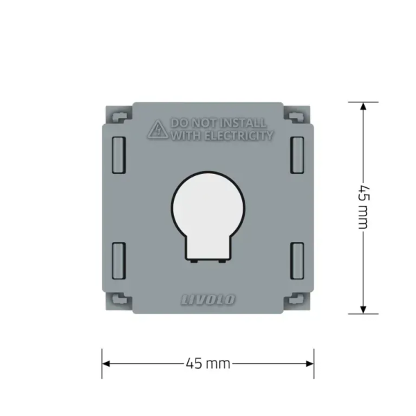 LIVOLO smart jednopolni izmjenični prekidač- siva (komplet- baza i panel) - Image 6