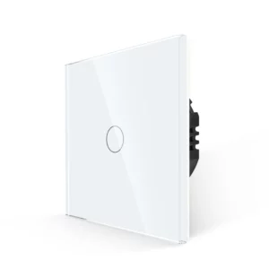 TECH WAVE touch jednopolni prekidač- bijela(komplet- baza i panel)