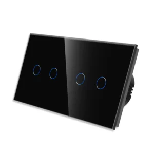 TECH WAVE touch panel 2+2- crna (komplet)